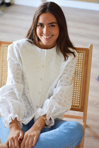 ISABEL BLOUSE - EMBROIDERED -