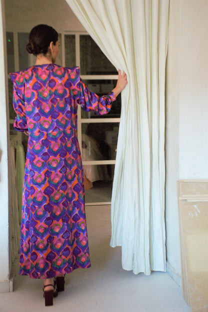 MENCÍA DRESS - FLOWER FAN -