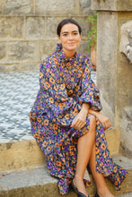 Load image into Gallery viewer, EUGENIA DRESS - PURPLE IKAT -
