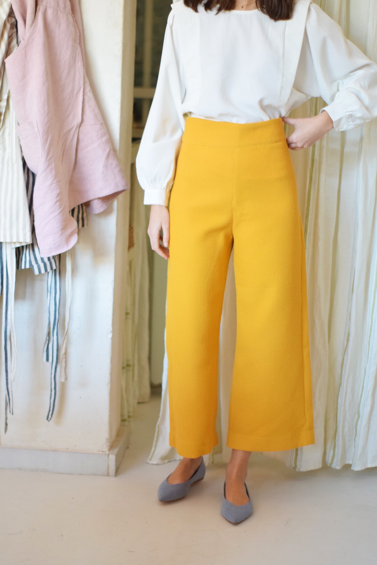 PANTALONES SOL - GOFRE AMARILLOS