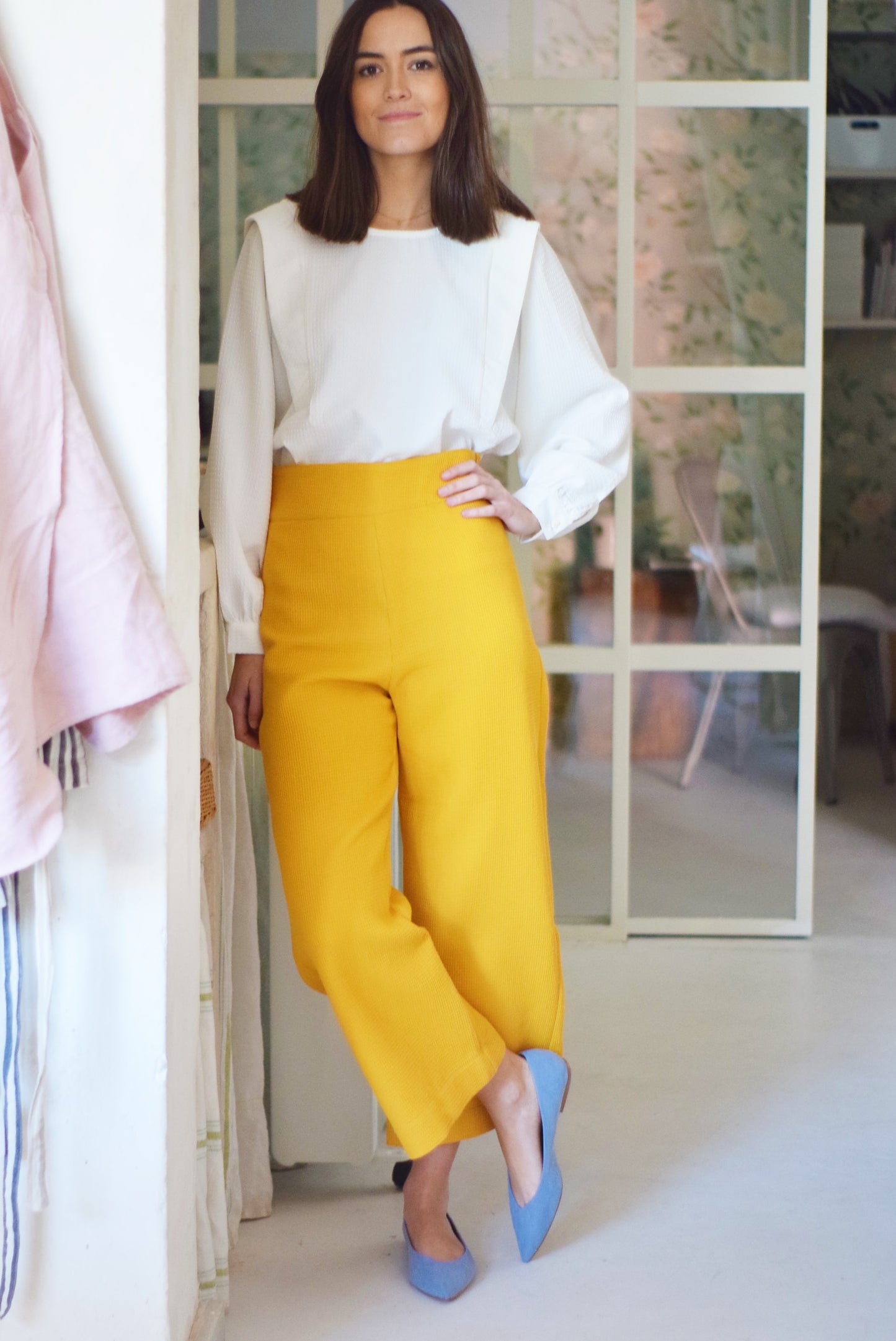 PANTALONES SOL - GOFRE AMARILLOS