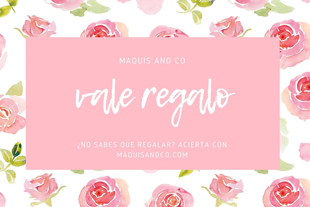 Tarjetas de Regalo en Maquisandco.com