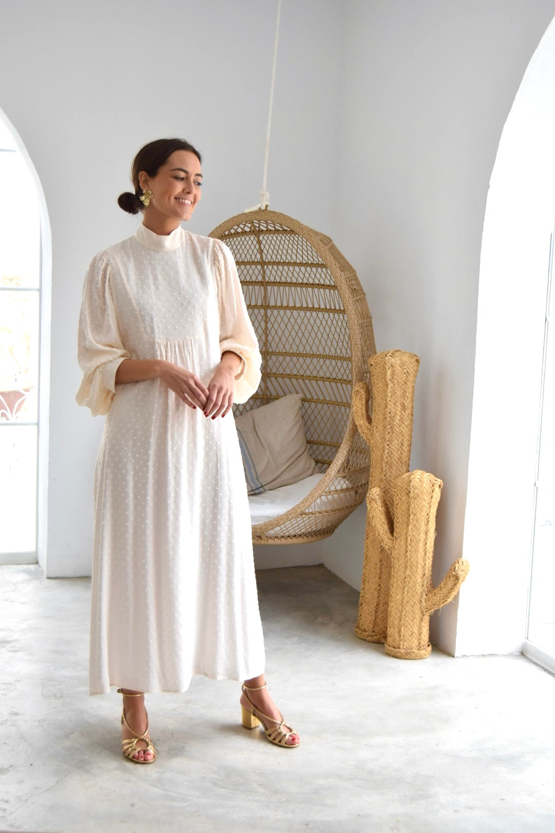 MENCÍA DRESS - FLOWER FAN -