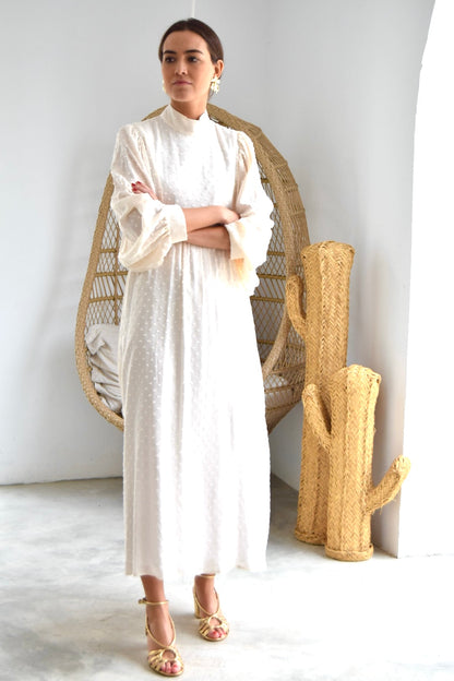 MENCÍA DRESS - FLOWER FAN -