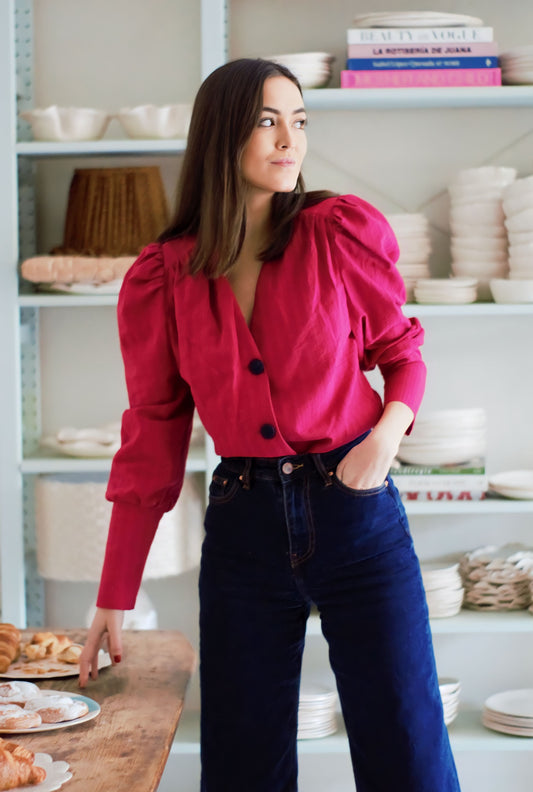 FABIOLA BLOUSE - PURPLE - PREORDER JANUARY 30 -