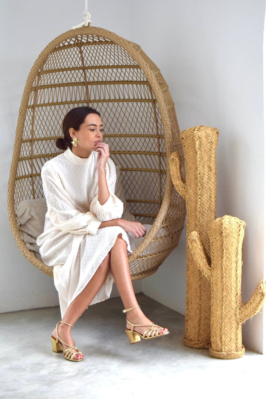 MENCÍA DRESS - FLOWER FAN -